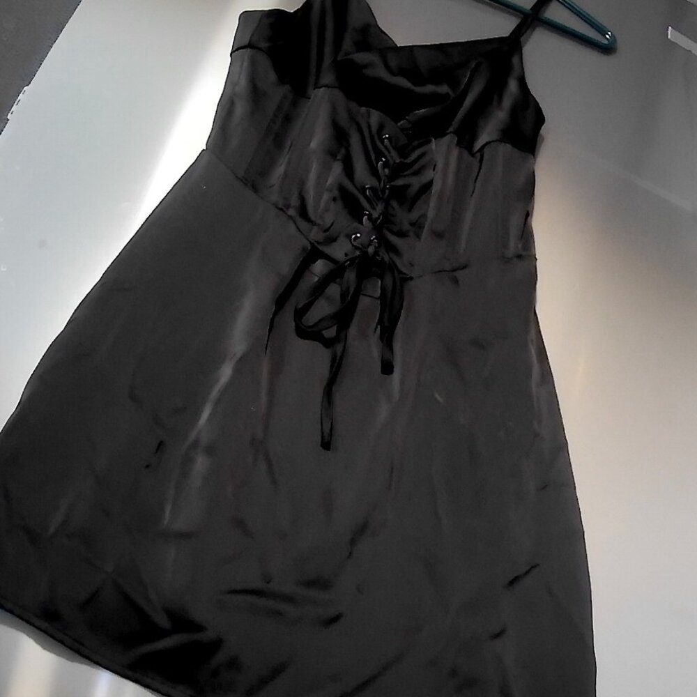 Corset Satin Mini Dress